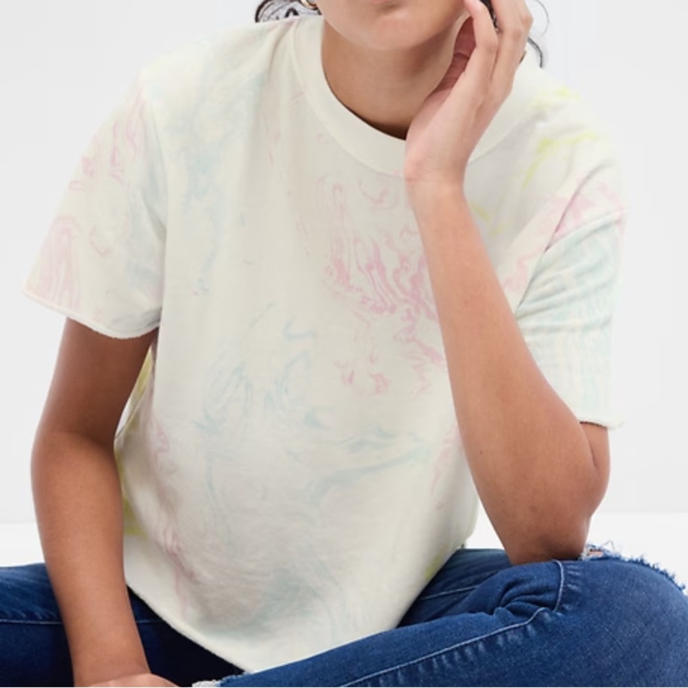 Gap sweatshirt marble print